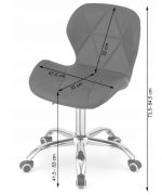 Офісне Крісло Muf-Art DORM, Сіре - Комфорт і Стиль для Вашого Робочого Місця - Зображення 8