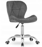 Офісне Крісло Muf-Art DORM, Сірий Оксамит - Елегантність і Зручність - Зображення 4
