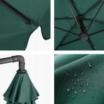 Велика Складна Садова Парасолька CLASSIC UV50 OUTTEC - Захисна парасолька з ультрафіолетовим захистом для саду - Зображення 4