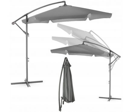 Велика Складна Садова Парасолька CLASSIC UV50 OUTTEC О-66277 - Захист від Сонця та Дощу