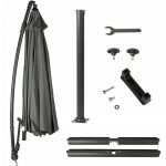 Велика Складна Садова Парасолька CLASSIC UV50 OUTTEC О-66277 - Захист від Сонця та Дощу - Зображення 11