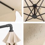 Велика Складна Садова Парасолька CLASSIC UV50 OUTTEC О-66278 - Надійний Захист Від Сонця та Негоди - Зображення 4