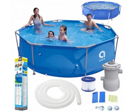 Каркасний Басейн Avenli 300х76 см + Насос + Фільтр - Ідеальний для Літнього Відпочинку
