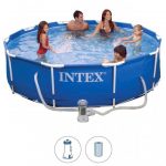 Каркасний Басейн Intex 305х76 см 28202 з Тентом і Фільтр-Насосом - Ідеальний Літній Відпочинок для всієї Родини - Зображення 3