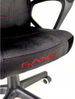 Офісне Крісло Lugano MARIO BLACK ALCANTARA - Вишуканість і Зручність для Робочого Простору - Зображення 7