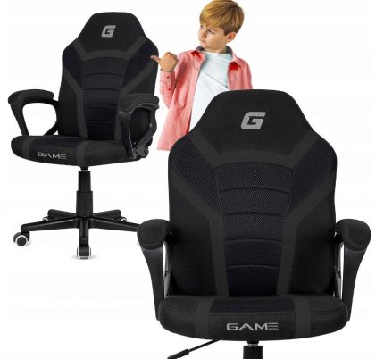 Офісне Крісло LUGANO MARIO BLACK FULL FABRIC - Елегантність та Комфорт для Робочого Місця