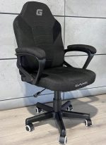 Офісне Крісло LUGANO MARIO BLACK FULL FABRIC - Гармонія Стилю та Комфорту для Продуктивного Робочого Дня - Зображення 10