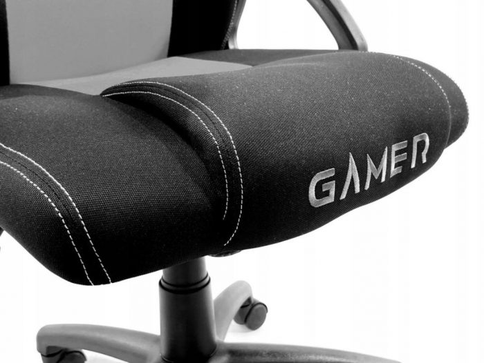 Геймерське Крісло Lugano CARRERA GREY FABRIC - Високий Комфорт для Геймерів - Зображення 7