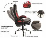 Геймерське Крісло Lugano CARRERA M ORANGE FABRIC - Комфорт для Довготривалих Геймерських Сесій - Зображення 12