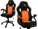 Геймерське Крісло Lugano CARRERA M ORANGE FABRIC - Комфорт для Довгих Геймерських Сесій