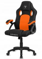 Геймерське Крісло Lugano CARRERA M ORANGE FABRIC - Комфорт для Довготривалих Геймерських Сесій - Зображення 3