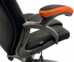 Геймерське Крісло Lugano CARRERA M ORANGE FABRIC - Комфорт для Довготривалих Геймерських Сесій - Зображення 7