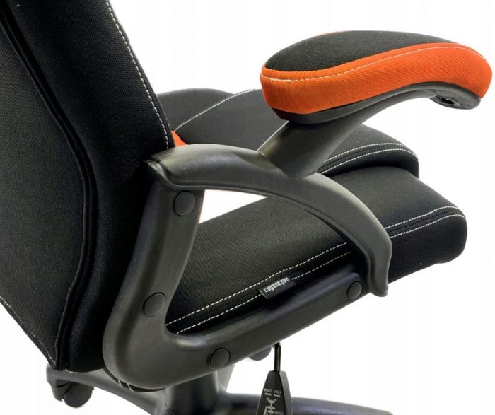 Геймерське Крісло Lugano CARRERA M ORANGE FABRIC - Комфорт для Довготривалих Геймерських Сесій - Зображення 7