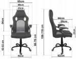 Геймерське Крісло Lugano CARRERA M ORANGE FABRIC - Комфорт для Довготривалих Геймерських Сесій - Зображення 13