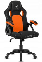 Геймерське Крісло Lugano CARRERA M ORANGE FABRIC - Комфорт для Довготривалих Геймерських Сесій - Зображення 4