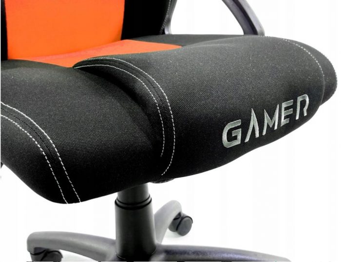 Геймерське Крісло Lugano CARRERA M ORANGE FABRIC - Комфорт для Довготривалих Геймерських Сесій - Зображення 9