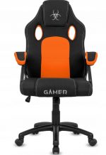 Геймерське Крісло Lugano CARRERA M ORANGE FABRIC - Комфорт для Довготривалих Геймерських Сесій - Зображення 2