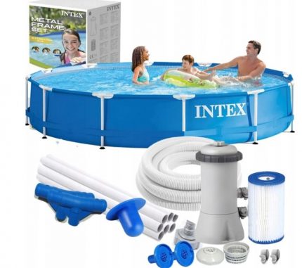 Каркасний Басейн Intex 28202 з Насосом 305x76 см - Комплект 8 в 1
