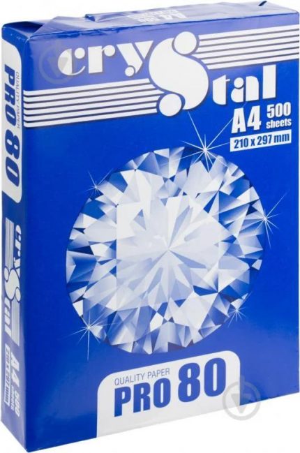 Набір Паперу для Офісної Техніки A4 80 г/м² Crystal Pro - 5 Пачок по 500 Аркушів