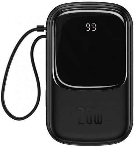 Power Bank Baseus Qpow 20000 mAh 20W Black PPQD-20IX/PPQD-H01 - Мобільний Зарядний Пристрій з Високою Потужністю