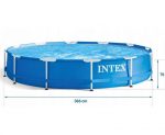 Каркасний Басейн Metal Frame Pool Intex 28212 366 x 76 см з Фільтр-Насосом - Ваш Ідеальний Оазис для Відпочинку - Зображення 3