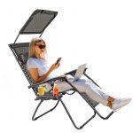 Садове Крісло ZEN BEACH TOURIST з Дашком і Підставкою - Комфорт для Вашого Відпочинку - Зображення 4