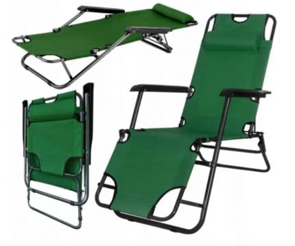 Розкладний Садовий Шезлонг - Зручний і Компактний Декор для Вашого Саду