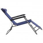 Розкладний Садовий Шезлонг RahheGarden Синій - Ідеальний для Відпочинку на Свіжому Повітрі - Зображення 5