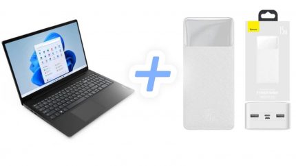 Lenovo V15 G4 R3 3250U 15.6" FHD 8GB RAM 256GB SSD Windows 11 Home + Повербанк - Продуктивний Ноутбук з Додатковим Джерелом Енергії