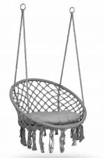 Підвісна Гойдалка Гамак з Подушкою Garden Grey - Комфортний Відпочинок - Зображення 4