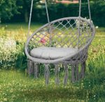 Підвісна Гойдалка Гамак з Подушкою Garden Grey - Комфортний Відпочинок - Зображення 5