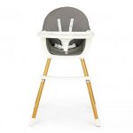 Дитячий стільчик для годування 2в1 ECOTOYS HA-004 сірий - Зручність і стиль для веселих трапез вашої дитини - Зображення 4