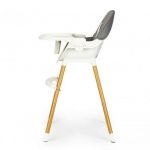 Дитячий стільчик для годування 2в1 ECOTOYS HA-004 сірий - Зручність і стиль для веселих трапез вашої дитини - Зображення 3