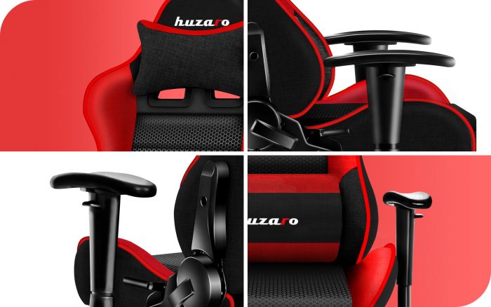 Дитяче ігрове крісло HUZARO RANGER 6.0 Red Mesh: Комфорт і яскравий стиль для майбутніх геймерів - Зображення 7