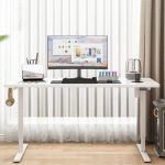 Електричний підйомний стіл MuvuHome Білий 160 см МОДЕРН 72-118см. Зручність та стиль для вашого робочого простору - Зображення 4