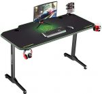 Ігровий комп'ютерний стіл ULTRADESK FRAG Green 140X60 см + підкладка - Стильний та зручний - Зображення 3