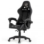 Геймерське крісло Infini Five чорно-сіре - Елегантний дизайн та максимальний комфорт - Зображення 3