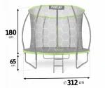 Батут Neo-Sport Premium 312 см із внутрішньою сіткою та драбинкою (NS-10C221) - Зображення 4