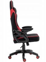 Геймерське крісло KRAKEN Feyton тканина чорно-червона: Преміум комфорт і стиль - Зображення 3