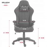 Геймерське крісло KRAKEN Feyton: чорно-червоний стиль і неперевершений комфорт - Зображення 2