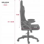 Геймерське крісло KRAKEN Feyton: чорно-червоний стиль і неперевершений комфорт - Зображення 3