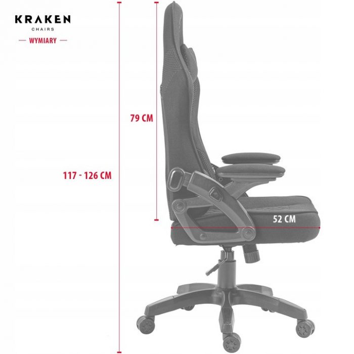 Геймерське крісло KRAKEN Feyton: чорно-червоний стиль і неперевершений комфорт - Зображення 3