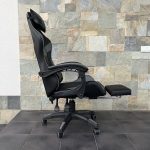 Геймерське крісло TS-046A для Gamer Swivel ЧОРНО-СІРИЙ: Преміум комфорт і стиль для справжніх геймерів - Зображення 5