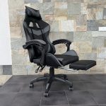 Геймерське крісло TS-046A для Gamer Swivel ЧОРНО-СІРИЙ: Преміум комфорт і стиль для справжніх геймерів - Зображення 2