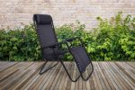 Розкладний лежак eHokery ORION Zero Gravity чорний - Стильний комфорт для вашого відпочинку на відкритому повітрі - Зображення 3