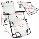 Розкладний пляжний лежак 2в1 сірий Sandos TURISMA- Ідеальний вибір для комфортного відпочинку на пляжі та в саду - Зображення 5