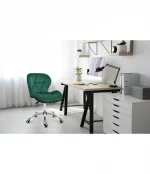 Офісне крісло поворотне Mark Adler 3.0 зелене велюр - Стильний комфорт для продуктивної роботи - Зображення 5