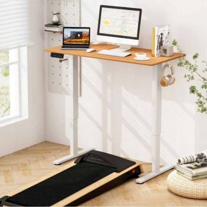Геймерський стіл Costway 120 x 60 см світло-коричневий - Зображення 5