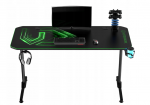 Геймерський стіл 140x60 см ULTRADESK FRAG + PAD Green - Простір і комфорт для геймерів - Зображення 2