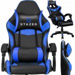 Геймерське крісло STAZER Coliber Чорно-синій - Ідеальний Комфорт для Тривалих Ігор - Зображення 2